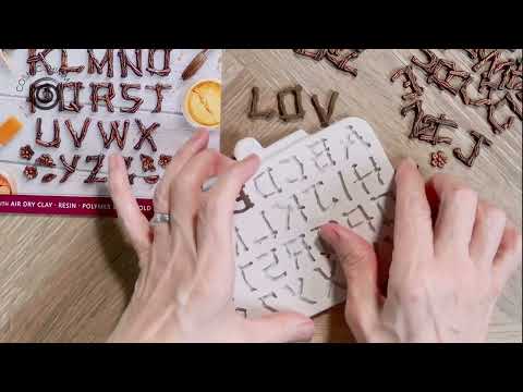 Cosmic Shimmer Twig Alphabet Silicone Mold dm0070-cs video