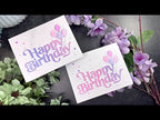 Simon Says Stamp Large Fancy Happy Birthday Wafer Die sssd112815 Beautiful Days