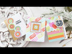 Simon Says Stamps and Dies Paper Cut Messages set1249pc Moving & Grooving: THREE Easy Kinetic Cards with the Simon Says Stamp July Card Kit - Pop Art Tina Smith