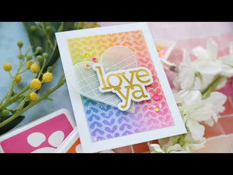 CZ Design Stamps And Dies Noted Heart Smitten