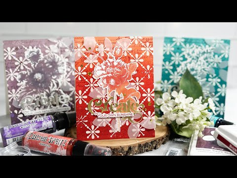 Tim Holtz Distress Grit Paste Opaque Ranger tda71792 Elegant Monochromatic Cards Video