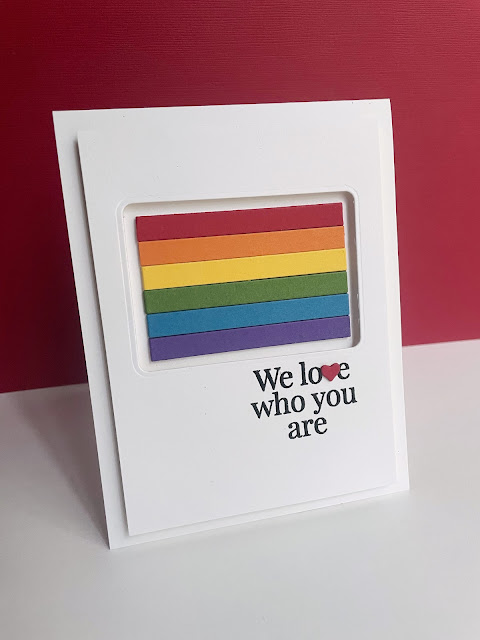 Simon Says Stamp Pride Flags Wafer Die sssd112818 Dear Friend We Love You Card | color-code:ALT01