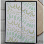 Paper Artsy JOFY Large Stencil ps395 arch stencil pattern