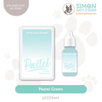 Simon Says Stamp Pastel Premium Ink and Re-inker Set Green pt104set