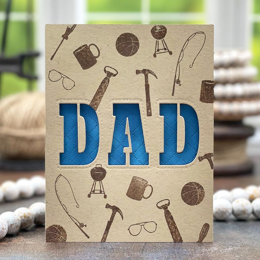 Papertrey Ink My Dad Dies PTI-0627 blue
