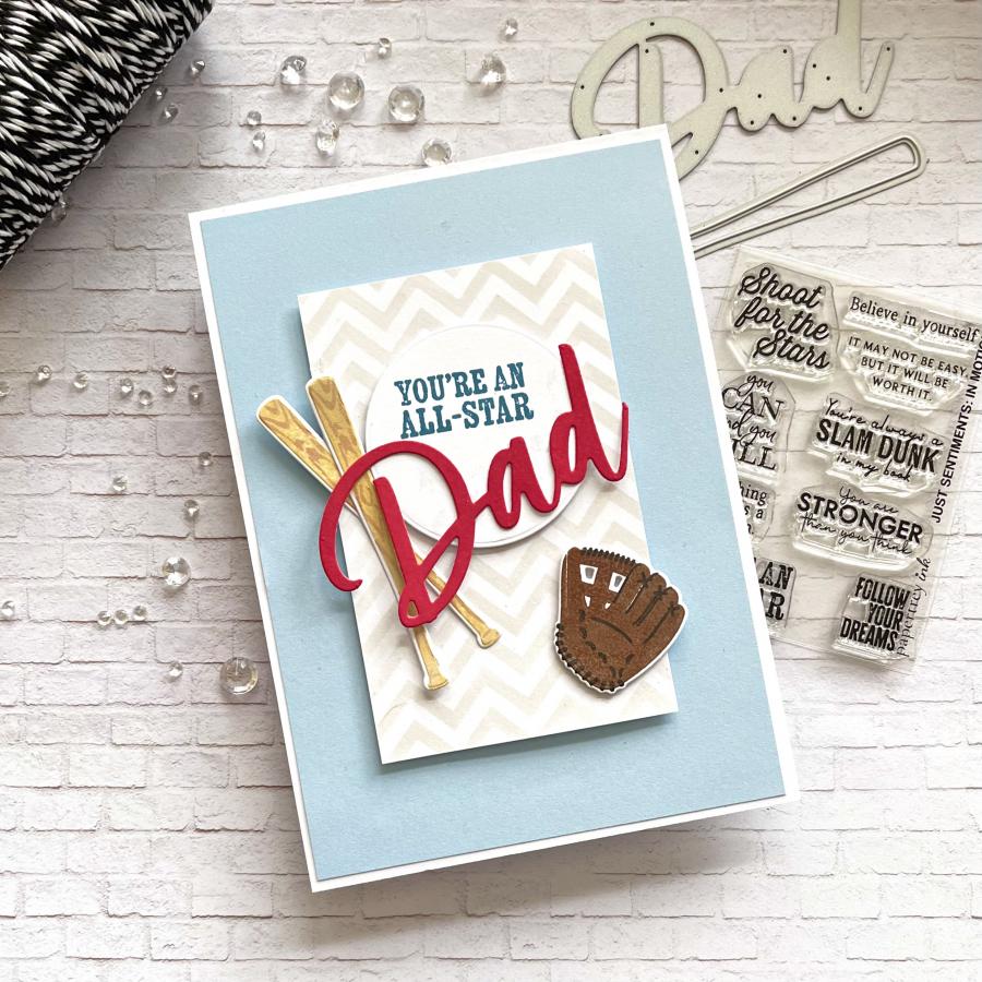 Papertrey Ink Larger Than Life Dad Die PTI-0630 chevron
