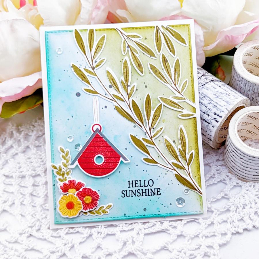 Papertrey Ink Birdhouse Bliss Dies PTI-0639 birdhouse