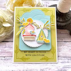 Papertrey Ink Birdhouse Bliss Dies PTI-0639 gratitude