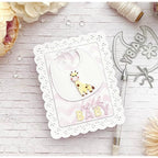 Papertrey Ink Sweet Baby Bib Dies PTI-0647 giraffe
