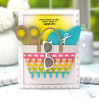 Papertrey Ink Go-To Gift Card Holder Beach Bag Dies PTI-0658 sunglasses