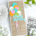 Papertrey Ink Balloon Bouquet Dies PTI-0666 happy birthday