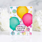 Papertrey Ink Cover Plate Jumbo Dots Die PTI-0670 celebrate balloons