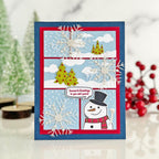 Papertrey Ink Christmas in Frames Dies pti-0704 season's greetings