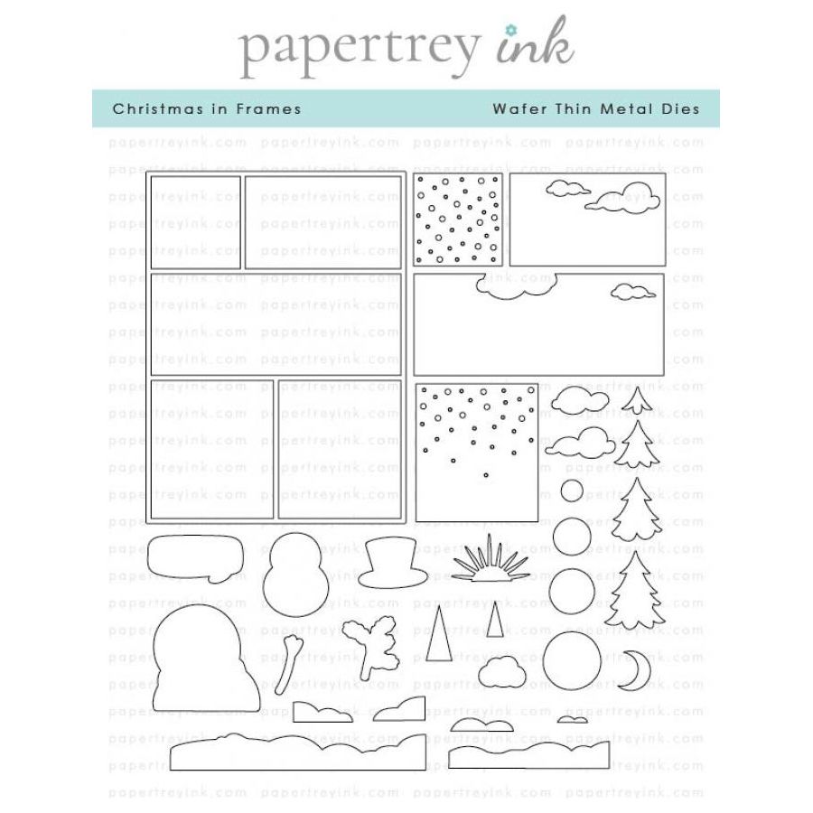 Papertrey Ink Christmas in Frames Dies pti-0704