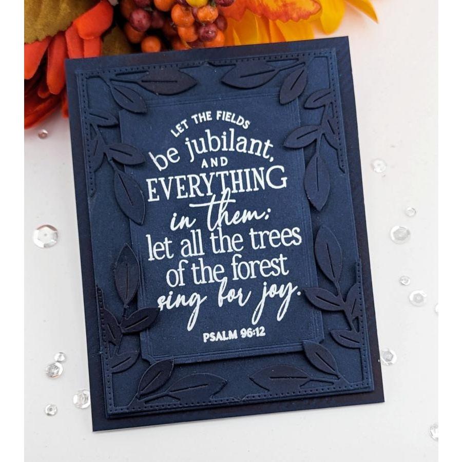 Papertrey Ink Psalm Reflections October Clear Stamp 1544 sing for joy