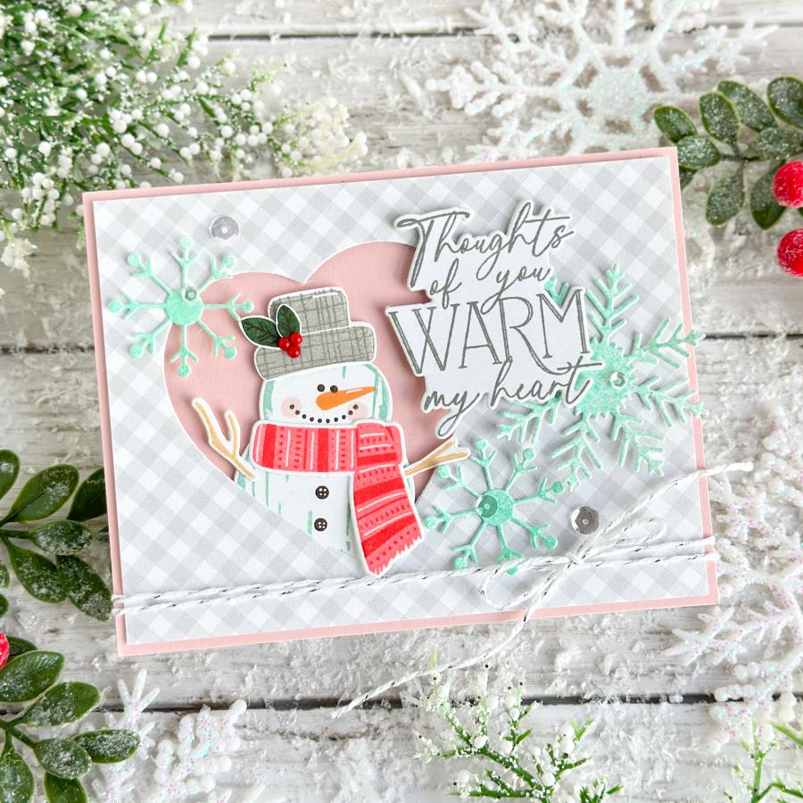 Papertrey Ink Winter Greetings Dies pti-0724 snowman