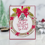 Papertrey Ink Winter Greetings Dies pti-0724 holiday wreath