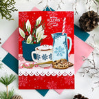 Papertrey Ink On the Edge Scallops Dies pti-0726 hot chocolate