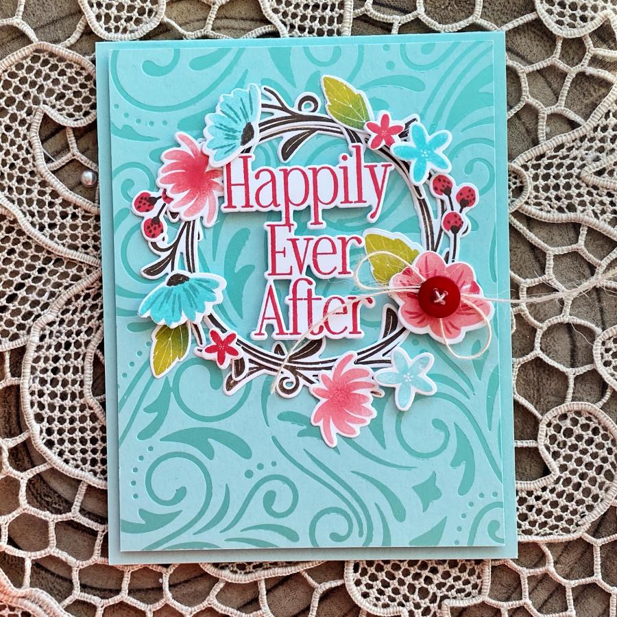 Papertrey Ink You are Loved Dies pti-0732 happily ever after