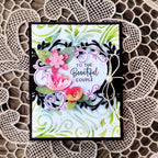Papertrey Ink Extravagant Floral Frames Dies pti-0738 beautiful couple