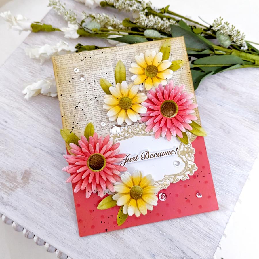 Papertrey Ink Vintage Frames Dies pti-0749 just because