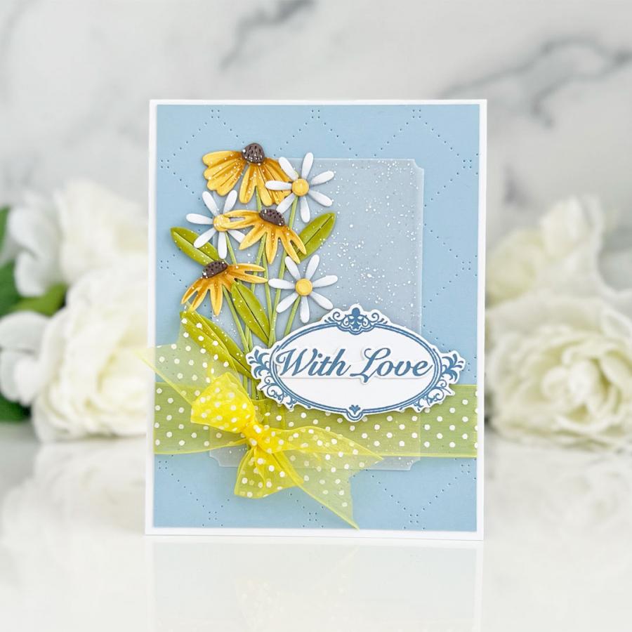 Papertrey Ink Vintage Frames Dies pti-0749 with love
