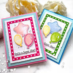 Papertrey Ink Scribble Balloons Dies pti-0750 star balloon
