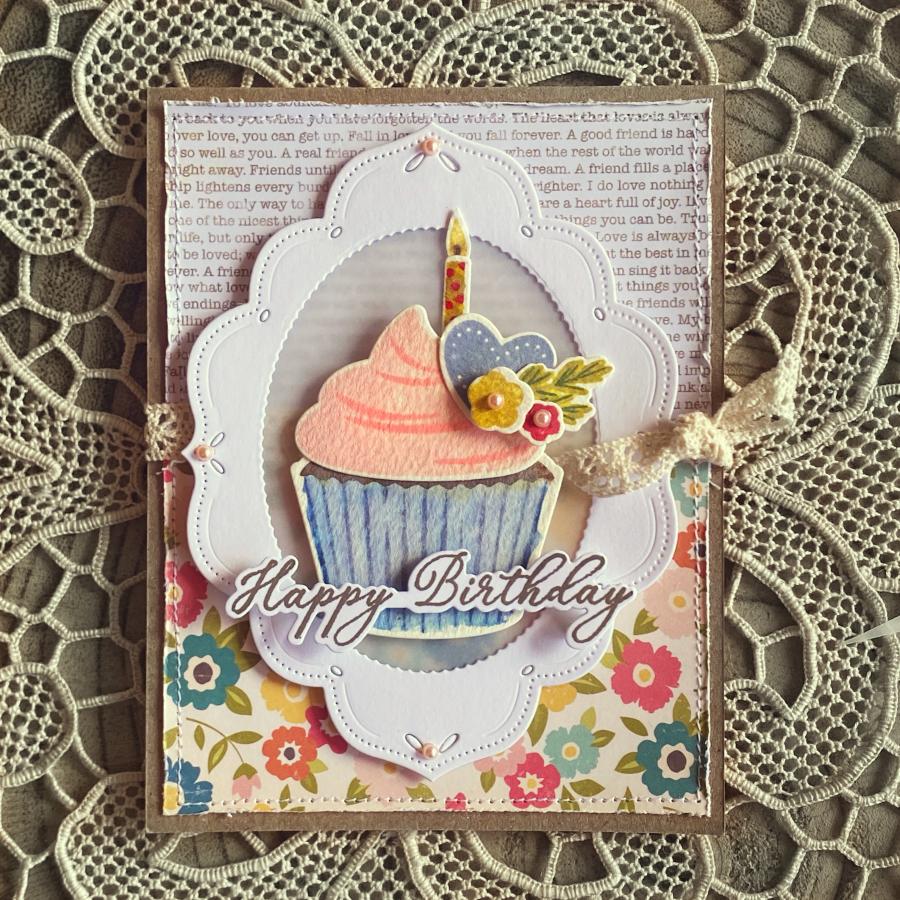 Papertrey Ink Occasional Cupcakes Dies pti-0751 happy birthday