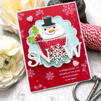 Papertrey Ink Love to Layer Soft Scallops Dies pti-0757 snow