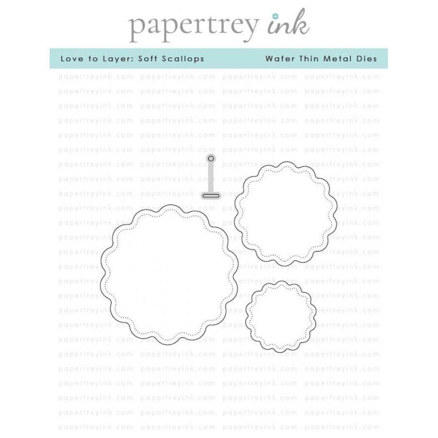 Papertrey Ink Love to Layer Soft Scallops Dies pti-0757
