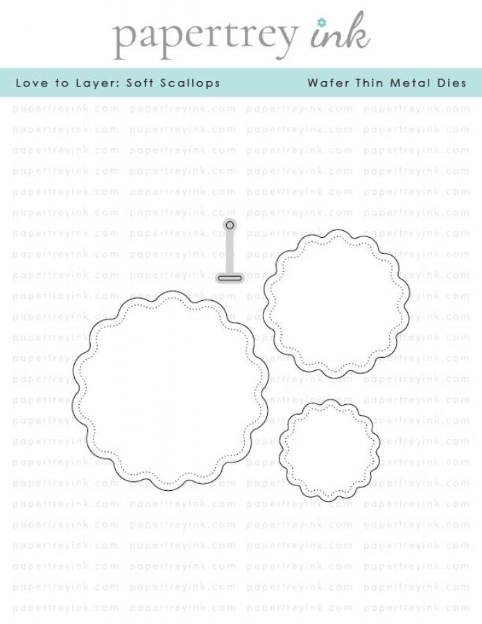 Papertrey Ink Love to Layer Soft Scallops Dies pti-0757