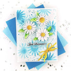 Papertrey Ink Into The Blooms Daisies Dies pti-0758 just because