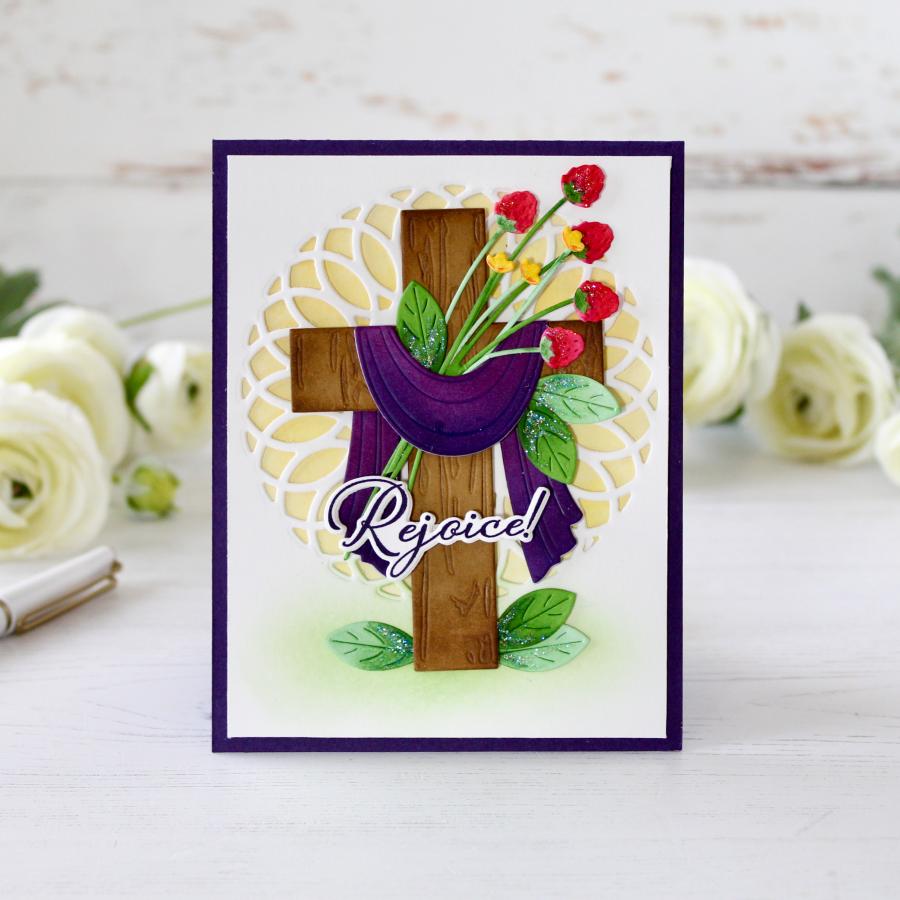 Papertrey Ink Spectacular Spiral Die pti-0770 rejoice