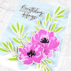 Papertrey Ink Always in Bloom Clear Stamp and Die Set birthday hugs