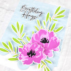 Papertrey Ink Always in Bloom Dies pti-0774 birthday hugs