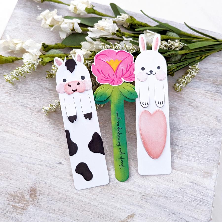 Papertrey Ink Bookmarked Dies pti-0777 bunny 