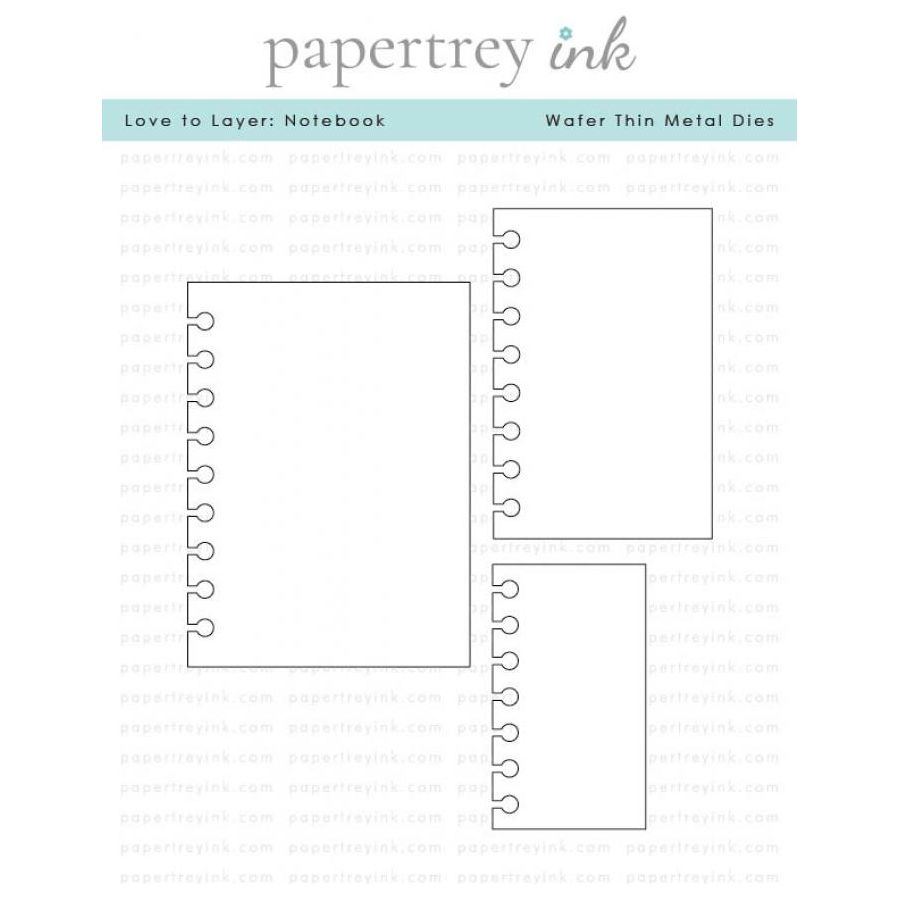Papertrey Ink Love to Layer Notebook Dies pti-0780