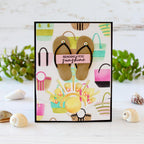 Papertrey Ink Elegant Edges Summer Sun Dies pti-0806 sending you sunshine