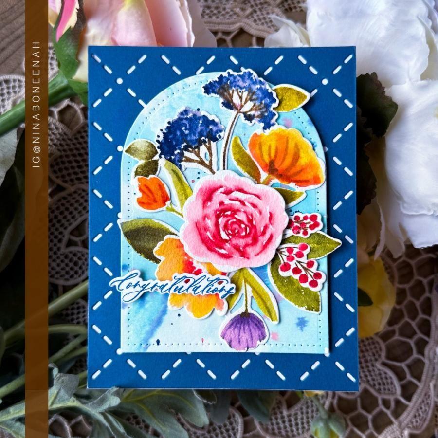 Papertrey Ink Breathtaking Blooms Dies pti-0813 flowers