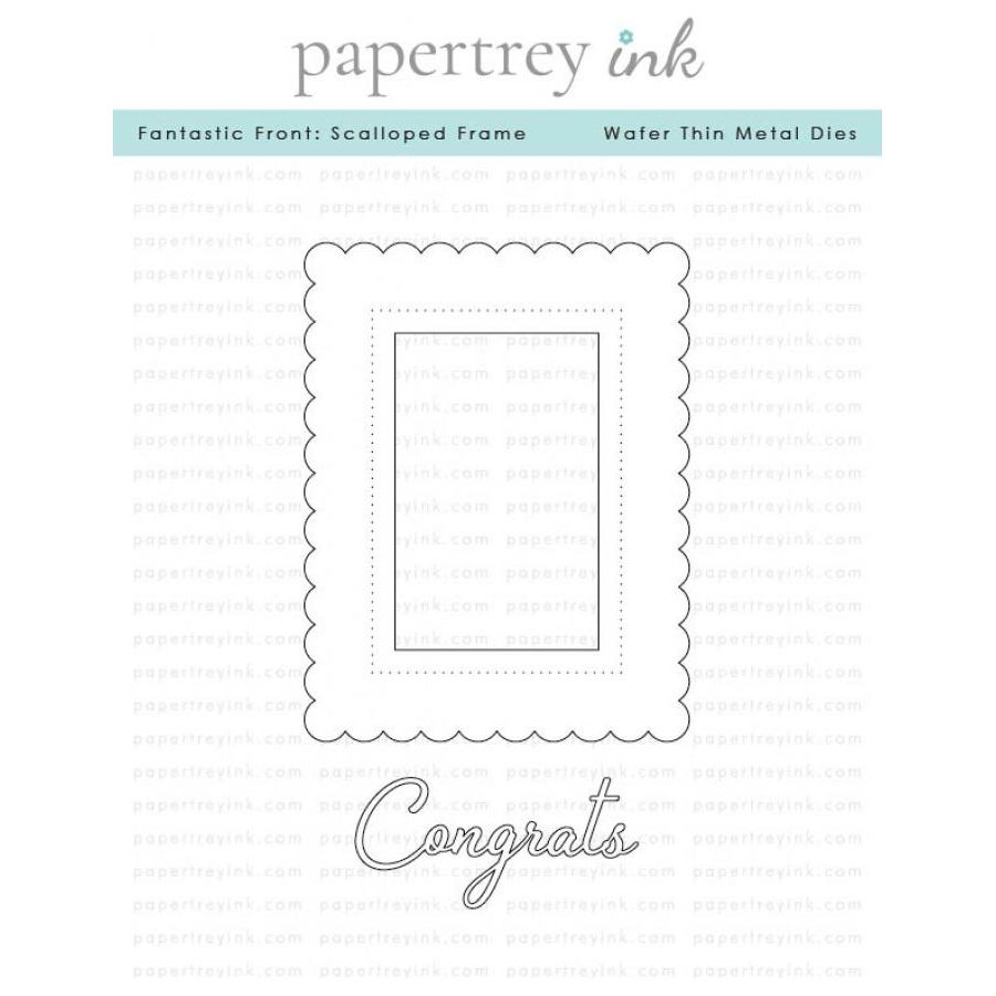 Papertrey Ink Fantastic Front Scalloped Frame Dies pti-0819