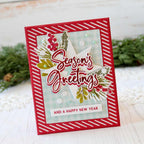 Papertrey Ink Season's Greeting Hot Foil Plate and Die Set ptif-0016 happy new year