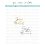 Papertrey Ink Season's Greeting Hot Foil Plate and Die Set ptif-0016
