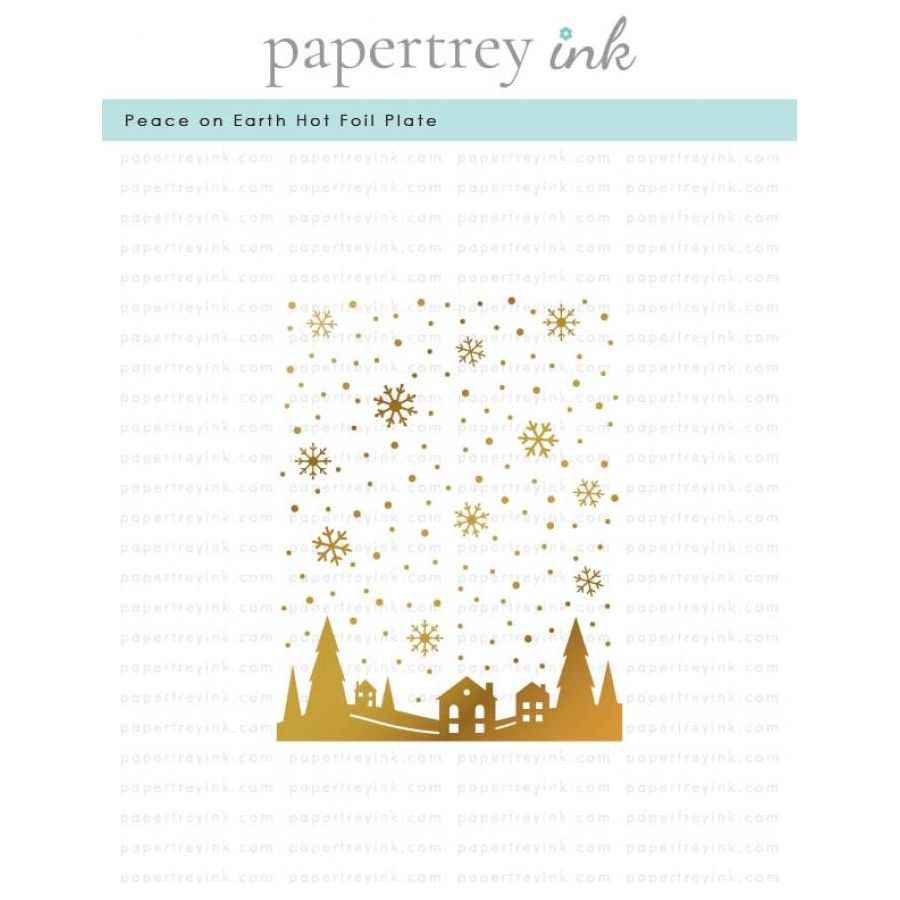 Papertrey Ink Peace On Earth Hot Foil Plate ptif-0017