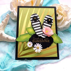Papertrey Ink Tropical Frond Hot Foil Plate ptif-0021 sunshine