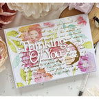 Papertrey Ink Elegant Script Hot Foil Plate ptif-0023