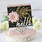 Papertrey Ink Elegant Script Hot Foil Plate ptif-0023