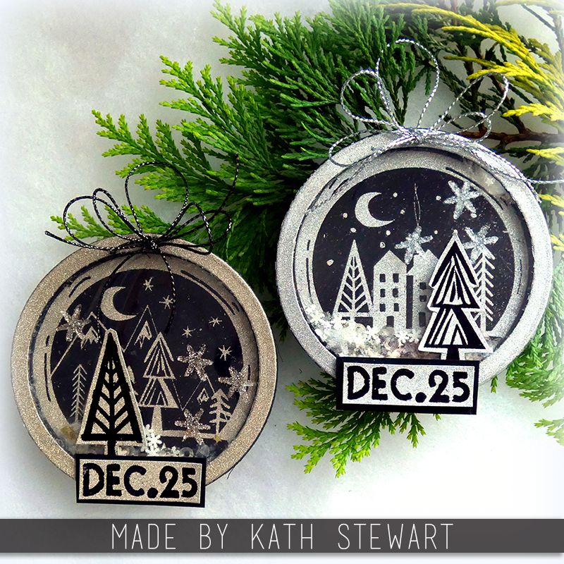 Tim Holtz Cling Rubber Stamps Festive Print cms472 christmas ornaments | color-code:ALT01