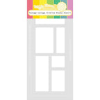 Waffle Flower Postage Collage Slimline Blocks Stencil 421587