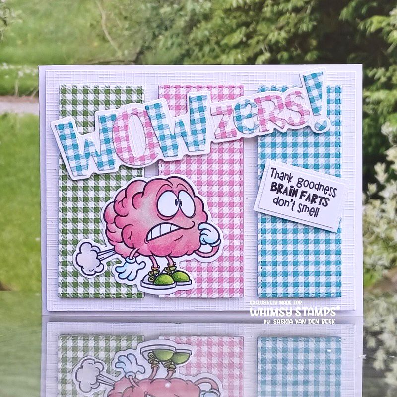 Whimsy Stamps Brain Fart Clear Stamps CWSD264b brain
