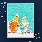 stp-219 Stampendous FransFormer Snow Birds Clear Stamps cute birds